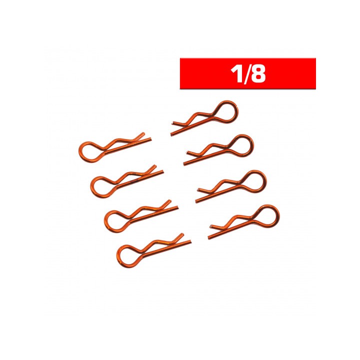 UR6412-G Ultimate Body Clips 1/8 Orange (X8)