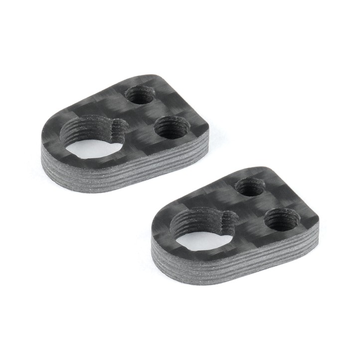 302103 Xray X4 Carbon Plate Suspension Arm Upstop (2)