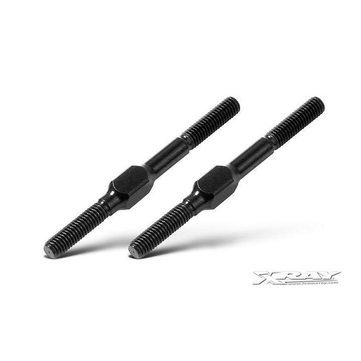302612 Xray Alu Adj. Turnbuckle M3 L/R 39 mm - Swiss 7075 T6 (2)
