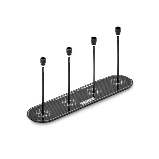 105015 Hudy Carbon Tire Stand 4X + Hard Case - 1/10 Tc