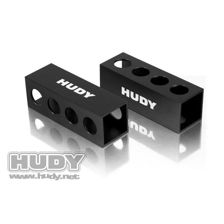 107704 Hudy Downstop Gauge Support Blocks 30mm - 1/8 Off-Road (2)