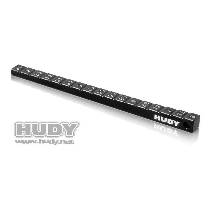 107716 Hudy Ride Height Gauge 3.8~8.0mm - 1/10 - F1