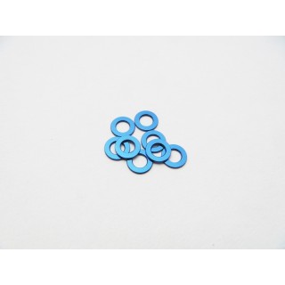 48453 Hiro Seiko 3mm Alloy Spacer Set (1.0T) [Y-Blue]