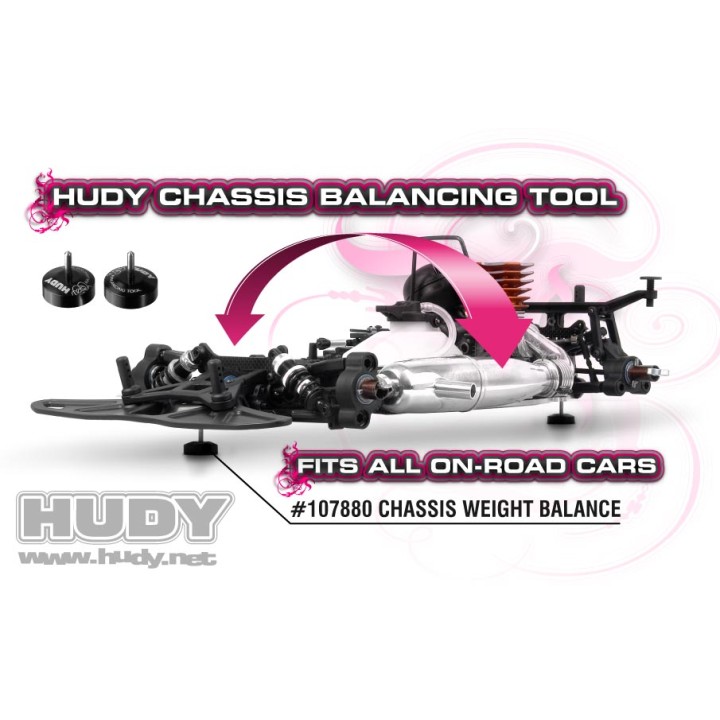 107880 Hudy Chassis Balancing Simple Tool (2 Pcs.)