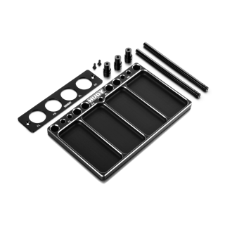 109802 Hudy Alu Tray For 1/8 Off-Road Diff & Shocks