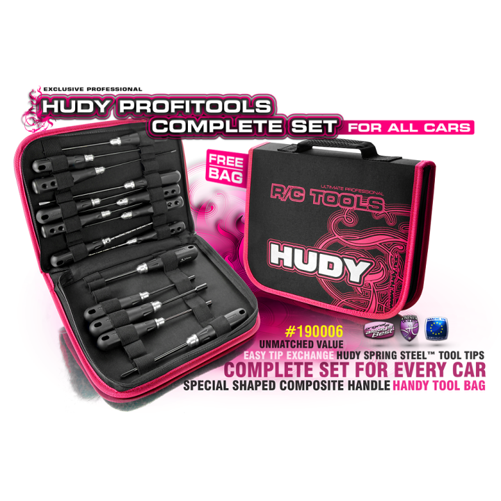 190006 Hudy Pt Set Of Tools + Carrying Bag - For All Cars