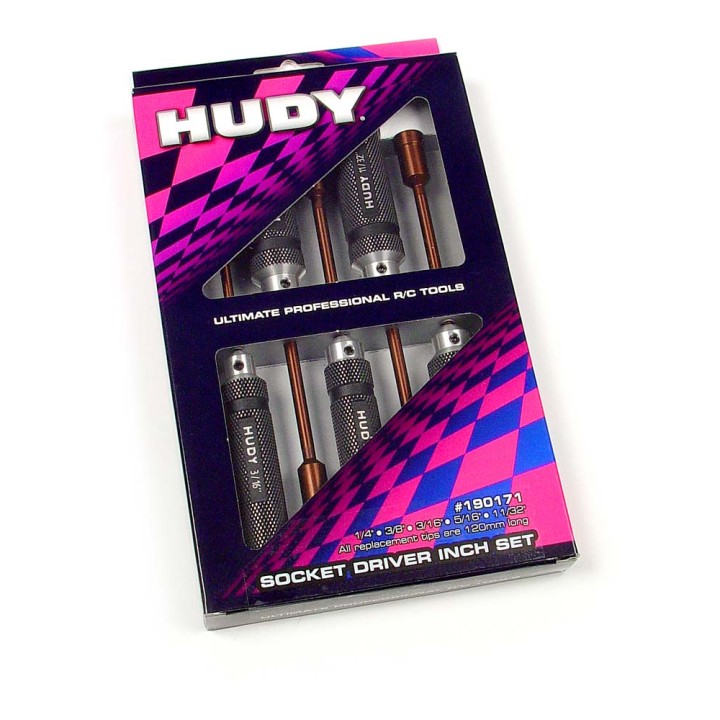 190171 Hudy Socket Driver Inch Set - 5 Pcs.