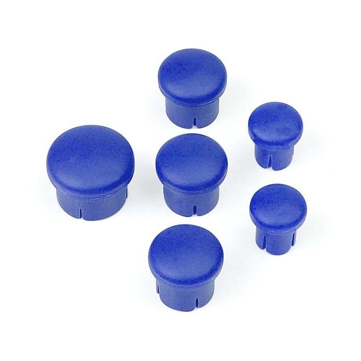 195030 Hudy Plastic Cap For Handle ( Set - 3+2+1) Blue