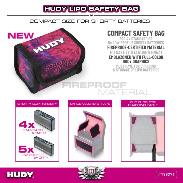 199271 Hudy Lipo Safety Bag - Compact