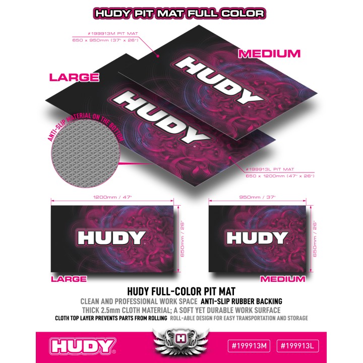 199913L Hudy Pit Mat Full Color 650X1200mm