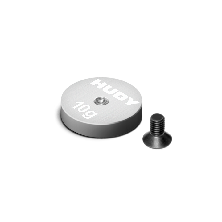 293085 Hudy Pure Tungsten Weight Thin Round 15mm With M3 - 10G