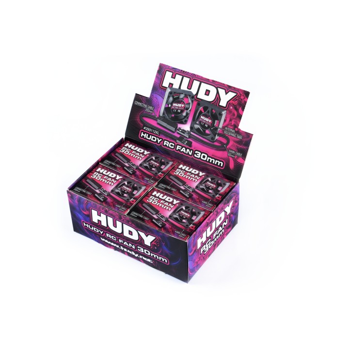293112XL Hudy Brushless Fan 30mm Intern. Soldering Tabs Set 12Pcs