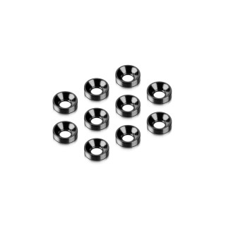 296510-K Hudy Alu Countersunk Shim - Black (10)