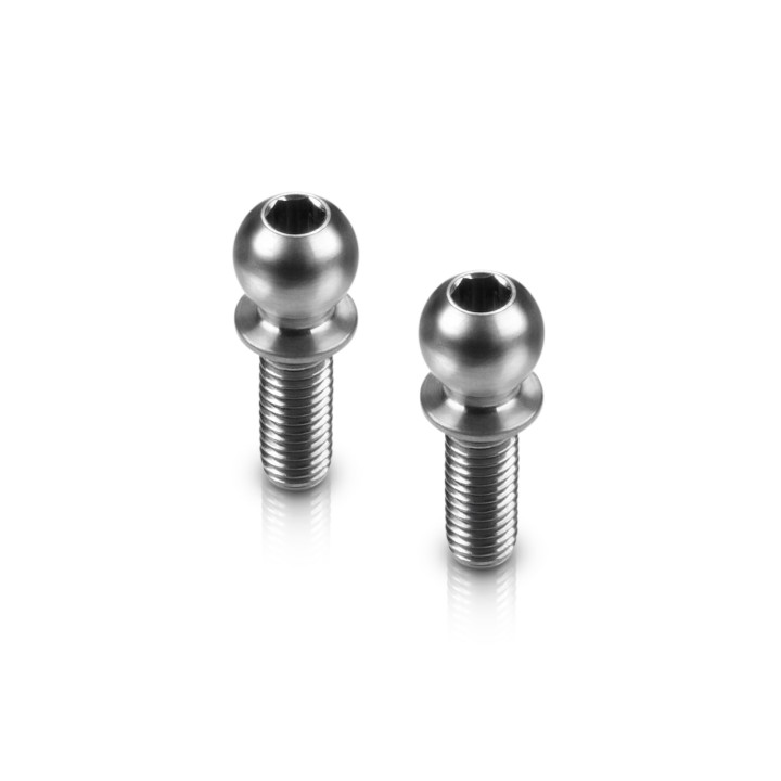 990008 Hudy Titan Ball Stud D=4.9 / L=8 / S=3.5 / 2mm Hex (2)