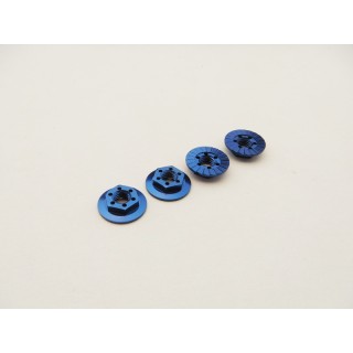 48665 Hiro Seiko 4mm Alloy Serrated Wheel Nut Blue