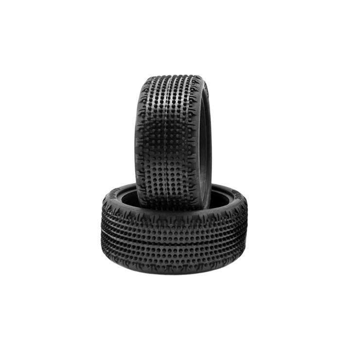 HR003-0471 Hot Race Pair Of 110 Tyres Carpet 4Wd Soft Front LP