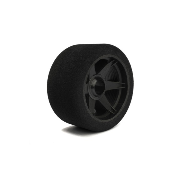 HR004-0171 Hot Race Pair Of Front Tyres 1/8 Humid On Carbon Rims