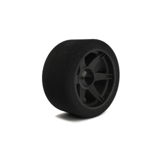 HR004-0181-69 Hot Race Pair Of Front Tyres 1/8 69mm Shore 42 Carbon