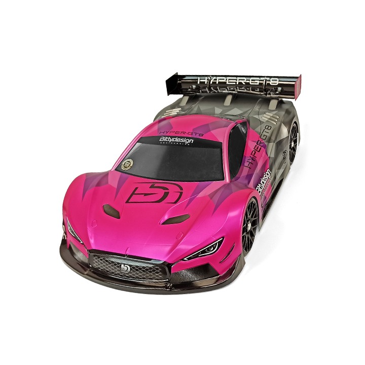 BDGT8-HYP Bittydesign Hyper-Gt8 1/8 Gt Clear Body 325mm Wheelbase
