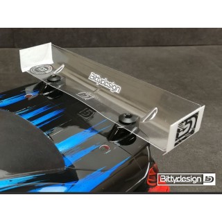 BDRW-190STK Bittydesign Rear Hard Wing For 190mm 1/10 Tc Stock