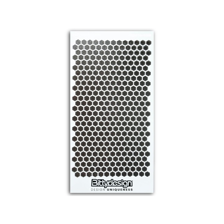 BDSTC-002S Bittydesign Vinyl Stencil - Honeycomb V1 Small