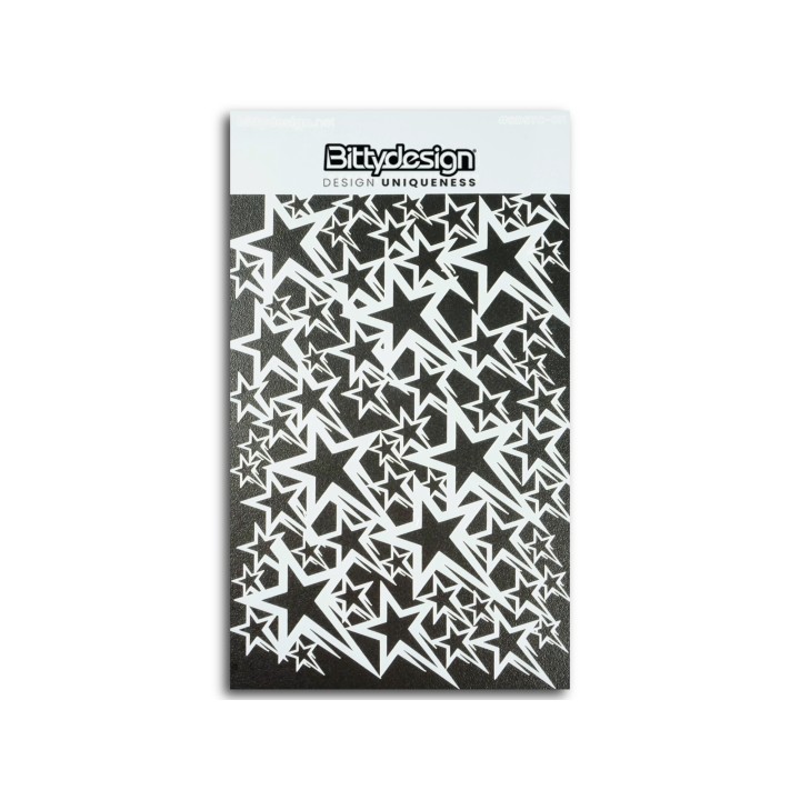 BDSTC-011 Bittydesign Vinyl Stencil - Stars V1