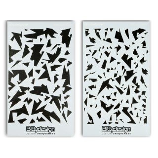BDSTC-018 Bittydesign Vinyl Stencil - Camo Artic (A + B)