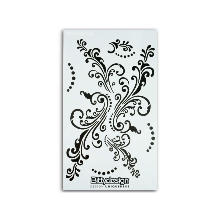 BDSTC-020 Bittydesign Vinyl Stencil - Floreal