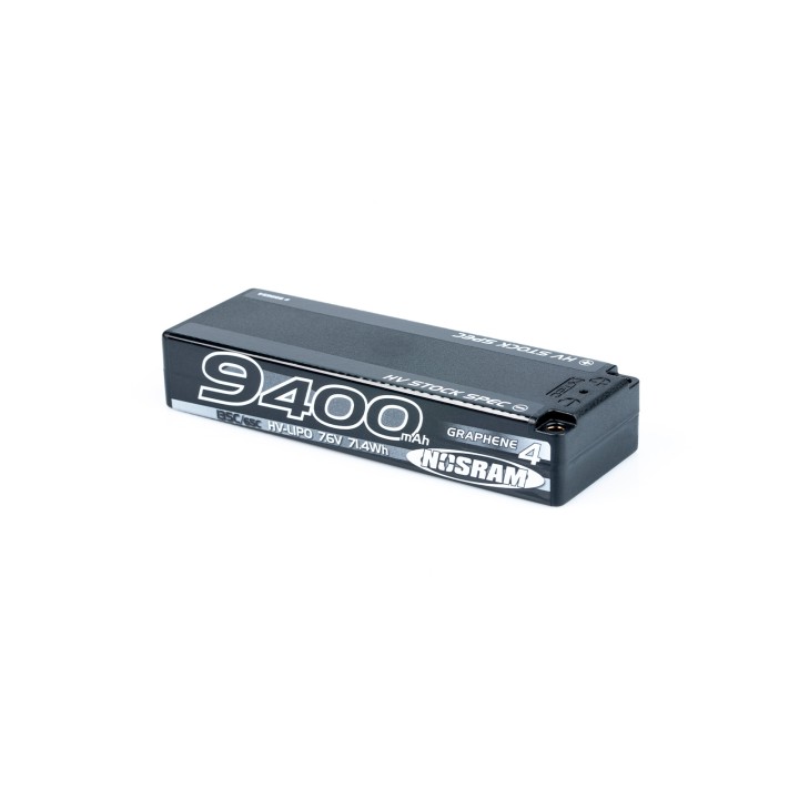 N999654 Nosram Lipo G4 9400Mah 2S Hv Stick Graphene 135C/65C