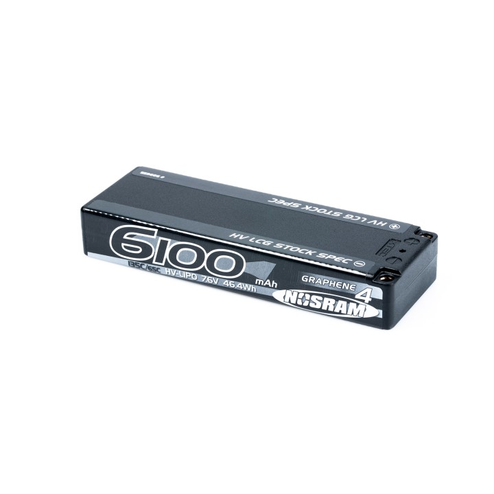 N999655 Nosram Lipo Lcg 6100Mah 2S Hv Stick Graphene 135C/65C