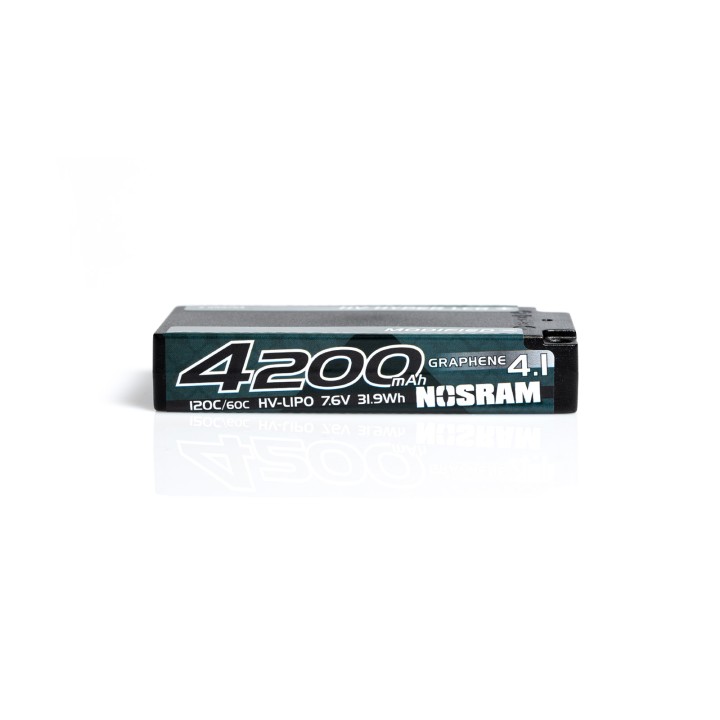 N999753 Nosram Lipo Hlcg 4200Mah 2S Hv Shorty Graph. 120C/60C