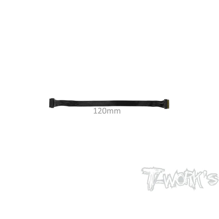EA-038-120 T-Works Bl Motor Flat Sensor Cable 120mm (Black)