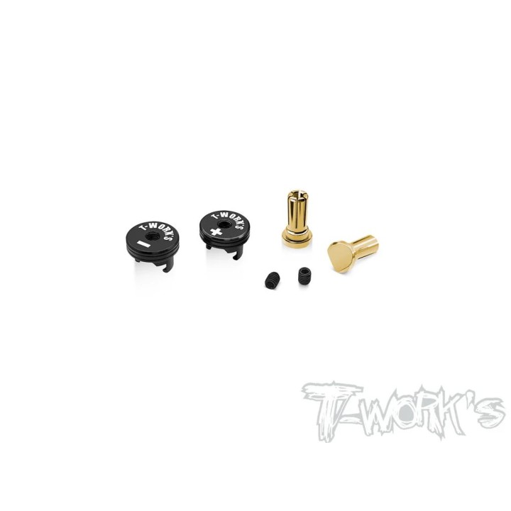 EA-040-4BB T-Works Polarity Heatsink Connector 4mm - Black/Black