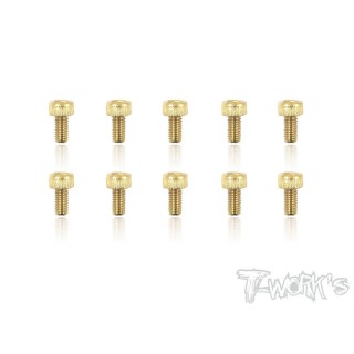 GSS-306H T-Works Screws Gold Chc 3X6mm (10)