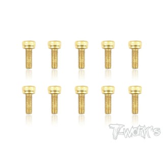 GSS-308H T-Works Screws Gold Chc 3X8mm (10)