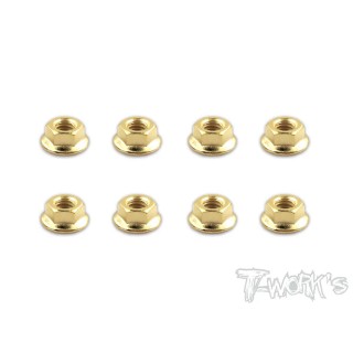 GSS-4SN T-Works Golden Plated Serrated M4 Wheel Nuts (8 Pcs)