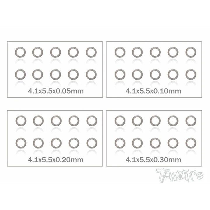 TA-095-4 T-Works 4mm Shim Washer Set
