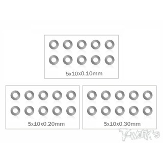 TA-124 T-Works 5 X 10 Steel Shim Washer ( 0.1, 0.2, 0.3mm )