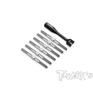 TB-317 T-Works Titanium Turnbuckle Set Rc10 B7/B7D