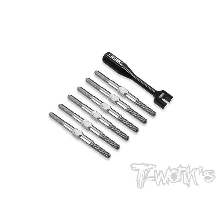 TB-317 T-Works Titanium Turnbuckle Set Rc10 B7/B7D