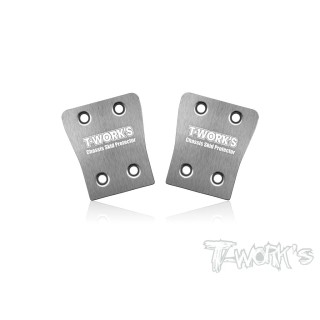 TO-220-XB823 T-Works Steel Rear Chassis Skid (Xray Xb8) 2Pcs.