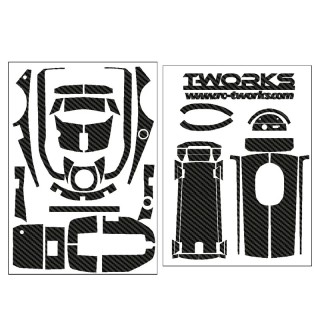 TS-048 T-Works 3D Graphite Sticker (For Futaba 4Pm)