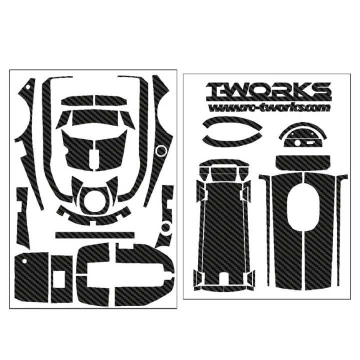 TS-048 T-Works 3D Graphite Sticker (For Futaba 4Pm)