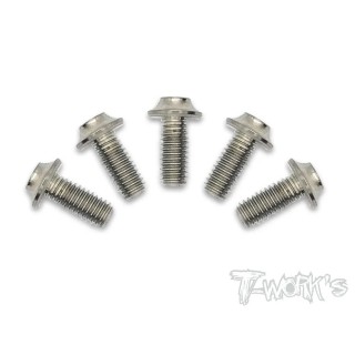 TSS-308U-5 T-Works 3mm X 8mm 64 Titanium Hex. Ufo Screw 10Pcs.