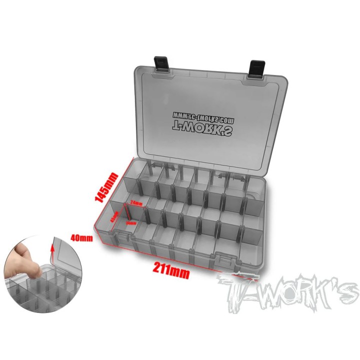 TT-013-C T-Works Storage Boxe 21.1 X 14.5 X 4Cm