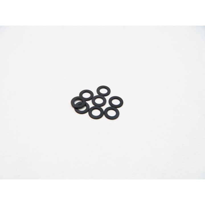 69452 Hiro Seiko 3mm Alloy Spacer Set (0.5T/0.75T/1.0T) [Black]