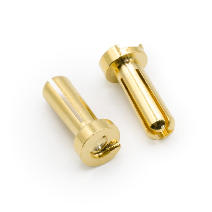 TQ Wire Gold 4mm Low Profile Bullet