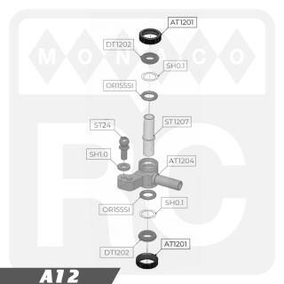 AT1201 Awesomatix Steering Block Nut