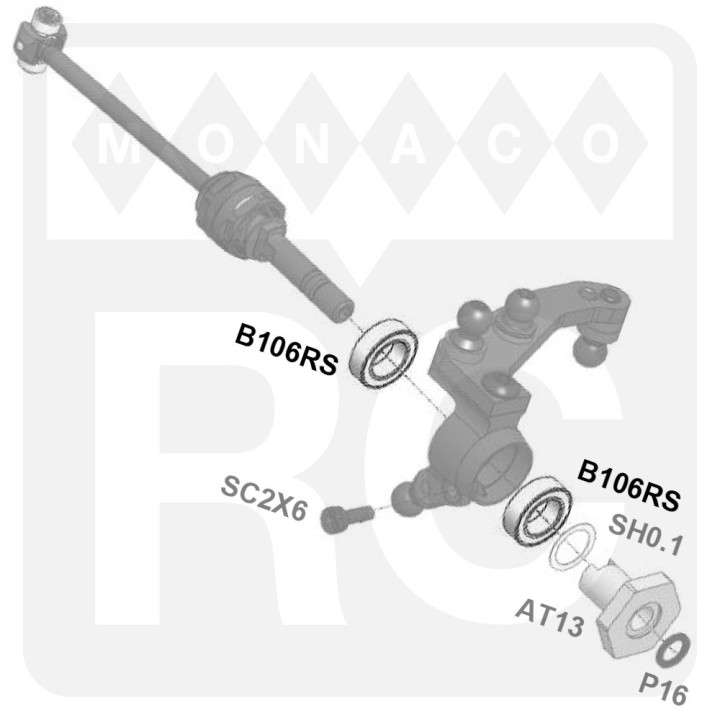 B106RS Awesomatix MR106RS Bearing (2)