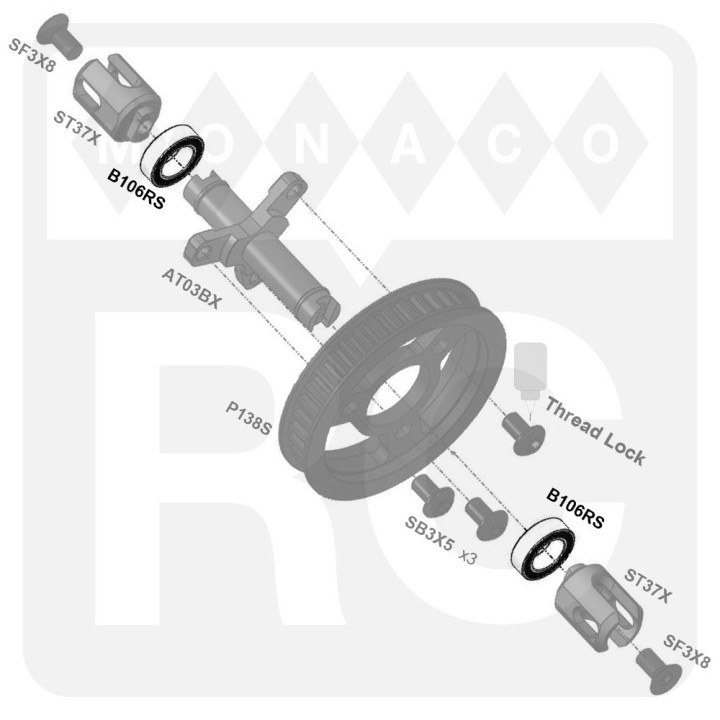 B106RS Awesomatix MR106RS Bearing (2)